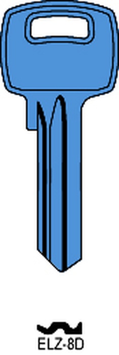 JMA ELZ-8D AZUL CLARO Cilindričan ključ (Silca EL1C / Errebi EZ10)