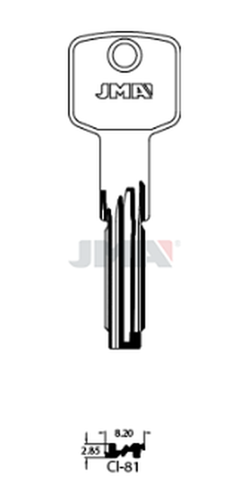 JMA CI-81 Specijalan ključ (Errebi C34L/Silca CS173, CS181)