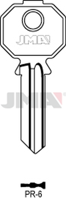 JMA PR-6 Cilindričan ključ (Silca PF092S / Errebi PS5M)