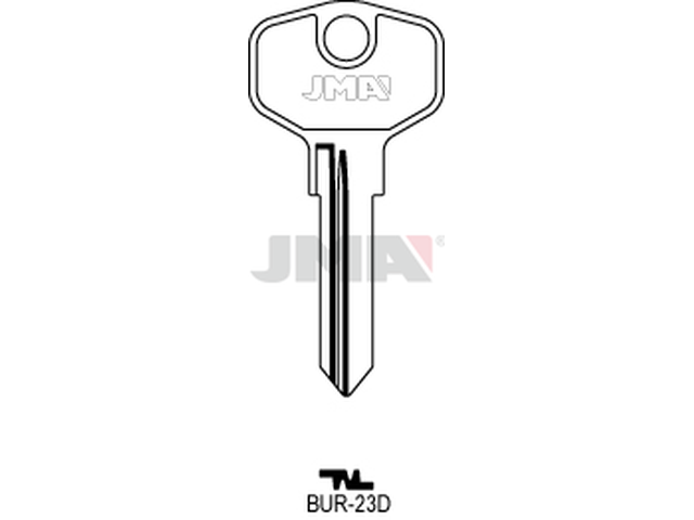 BUR-23D Cilindričan ključ (Silca BUR34R / Errebi BG46R) 12654
