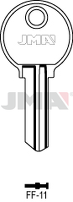 JMA FF-11 Cilindričan ključ (Silca FF17 / Errebi FF17)