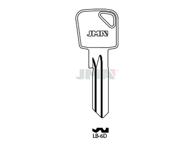 LB-6D Cilindričan ključ (Errebi LOB5/Silca LOB18) 20645