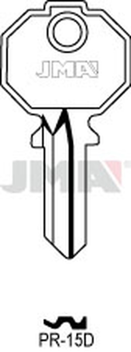 JMA PR-15D Cilindričan ključ (Silca PF070 / Errebi P4PD)