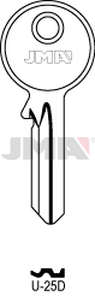 JMA U-25D Cilindričan ključ (Silca UL058/Errebi U5PD)