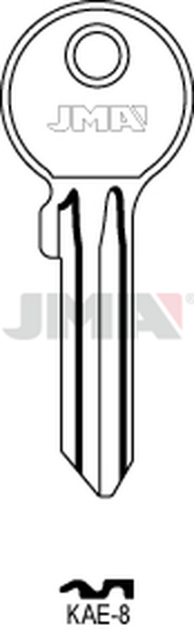 JMA KAE-8 Cilindričan ključ (Silca KLE7RX / Errebi KAL10R)