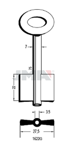 JMA 1622G Kasa ključ (Errebi 15CO16/Silca 8608)
