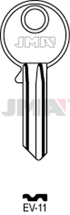 JMA EV-11 Cilindričan ključ (Silca EV8R / Errebi EV5PS)
