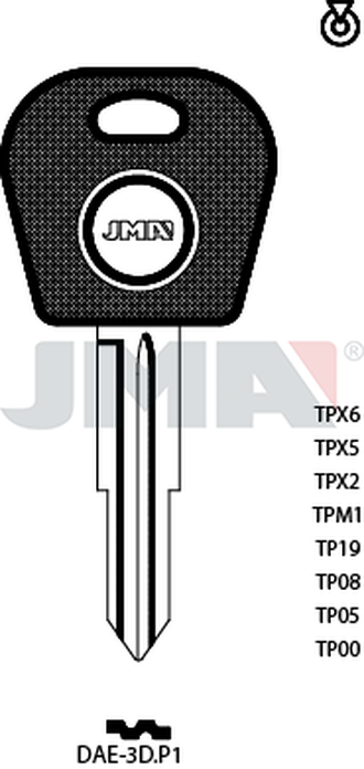 JMA TP00DAE-3D.P1 (Silca DWO4RT0 / Errebi T00DW2RP)