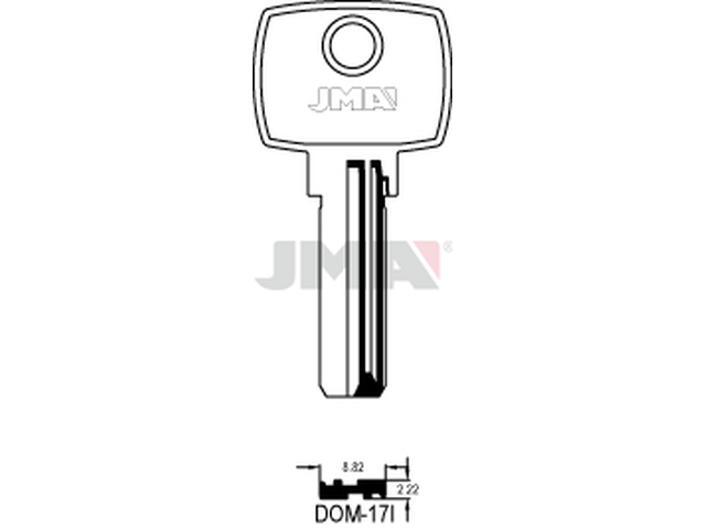 DOM-17I Specijalan ključ (Silca DM64, DM122 / Errebi DM38, DM38L) 12863