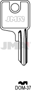 JMA DOM-37 Cilindričan ključ (Silca DM34R / Errebi DM32R)
