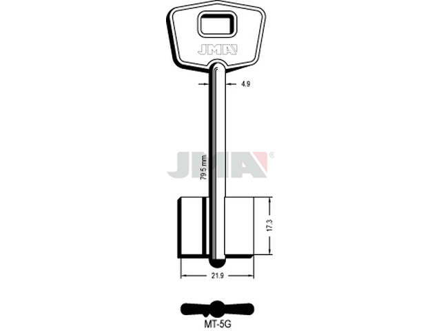 MT-5G Kasa ključ (Silca 5MT7 / Errebi 2MO9R) 13521