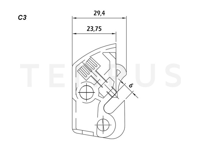THERMAL-MAG. CIRCUIT -C3 090231 Lockout blokator 16552