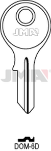 JMA DOM-6D Cilindričan ključ (Silca DM4, DM19 / Errebi) DM10, DM24