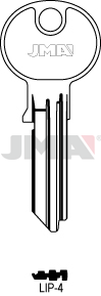 JMA LIP-4 Cilindričan ključ (Silca LP57R / Errebi LIP23R)