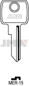 JMA MER-15 Cilindričan ključ (Silca MER24, MER2 / Errebi MR6)