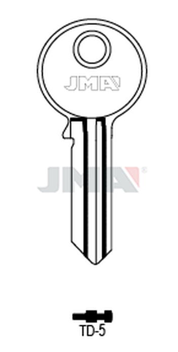 JMA TD-5 Cilindričan ključ (Errebi FT17/Silca FH11)
