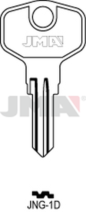 JMA JNG-1D Cilindričan ključ (Silca JU11R / Errebi JNG1)
