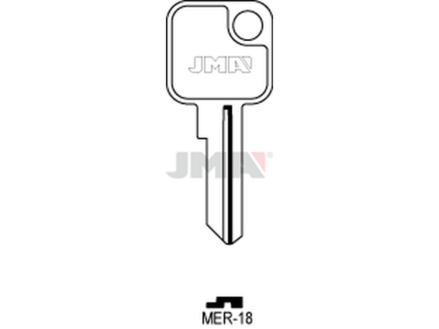 MER-18 Cilindričan ključ (Silca MER23 / Errebi MR27R) 13479