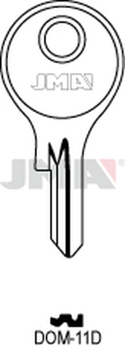 JMA DOM-11D Cilindričan ključ (Silca DM10 / Errebi DM14)