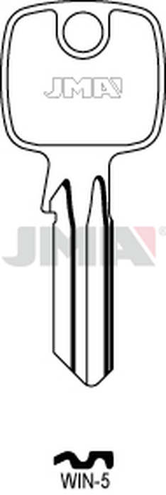 JMA WIN-5 Cilindričan ključ (Silca TO30R, TO114RX / Errebi TK5S,TK7R)