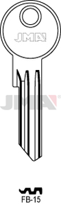 JMA FB-15 Cilindričan ključ (Silca FB17RX / Errebi F29RL)