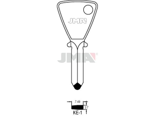 KE-1 Specijalan ključ (Silca KE1 / Errebi KC1) 13321