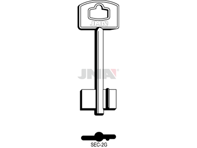 SEC-2G Kasa ključ (Silca 5SCM10 / Errebi 1SEM9) 14330