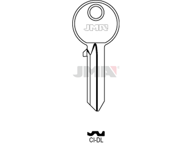 CI-DL Cilindričan ključ (Silca CS206, AB1, CS206 / Errebi C5D,AU5D, C5D) 12741