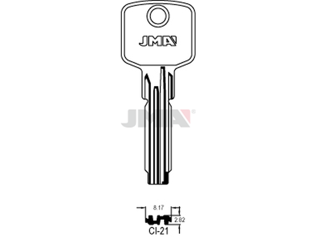 CI-21 Specijalan ključ (Silca CS144 / Errebi C24) 12713