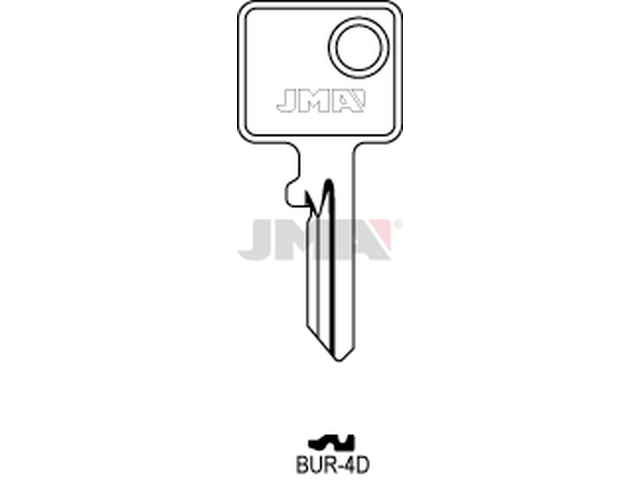 BUR-4D Cilindričan ključ (Silca BUR20 / Errebi BG24) 12663