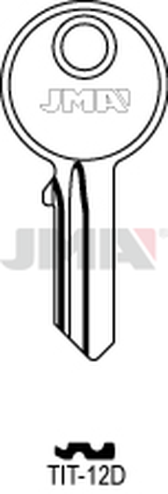 JMA TIT-12D Cilindričan ključ (Silca TN10 / Errebi TT9)