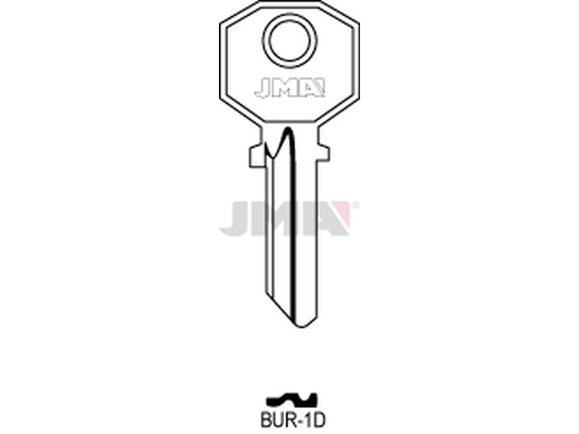 BUR-1D Cilindričan ključ (Silca BUR1 / Errebi BG7) 12651