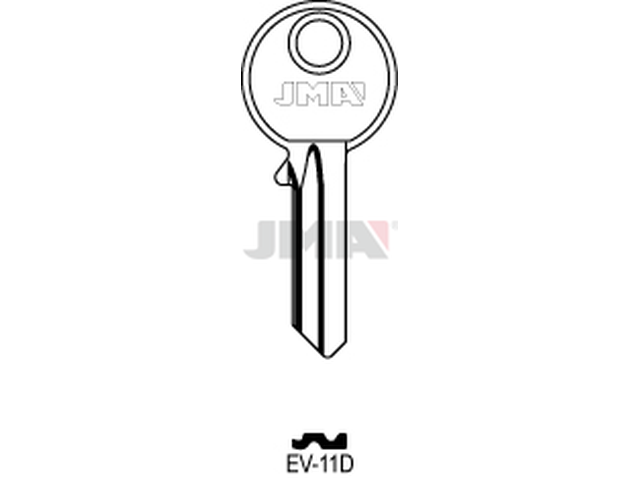 EV-11D Cilindričan ključ (Silca EV8 / Errebi EV5PD) 12946