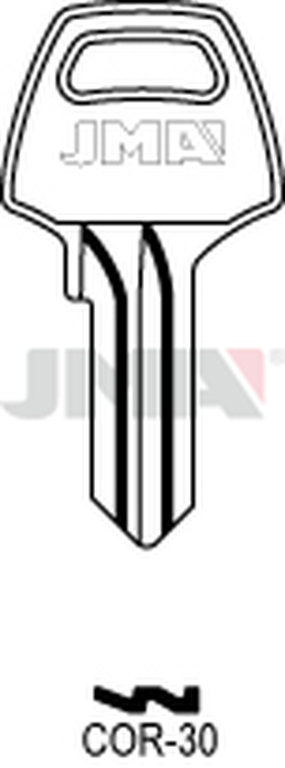 JMA COR-30 Cilindričan ključ (Silca CB4 / Errebi CO4PD)