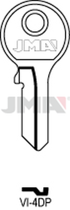 JMA VI-4DP Cilindričan ključ (Silca VI085 / Errebi V4PS)