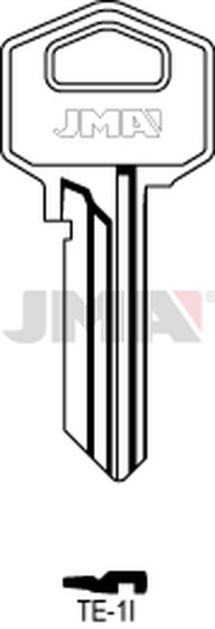 JMA TE-1I Cilindričan ključ (Silca TE1 / Errebi TS6R)