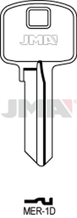 JMA MER-1D Cilindričan ključ (Silca MER8 / Errebi MR9)