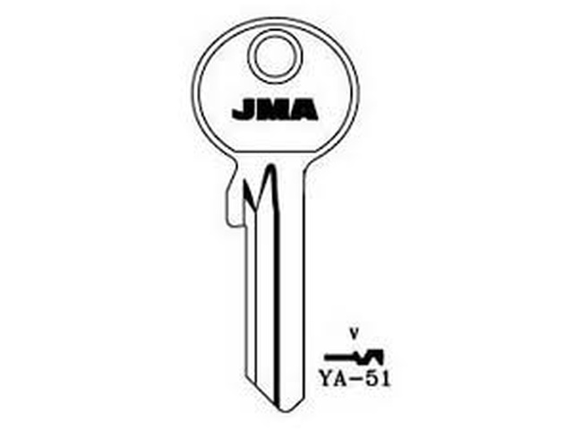 YA-51 Cilindričan ključ (Silca YA72R / Errebi YBVPP) 14326