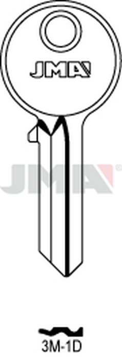 JMA 3M-1D Cilindričan ključ (Silca TRM2 / Errebi TRM1)