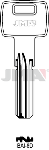 JMA BAI-8D Specijalan ključ (Silca STU6R, GVY1R, AMG6R / Errebi MO3)