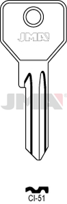JMA CI-51 Cilindričan ključ (Silca CS119R / Errebi C5SE)