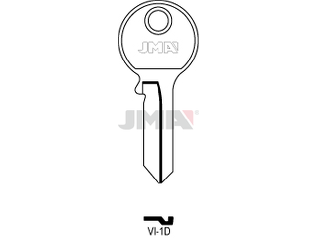 VI-1D Cilindričan ključ (Silca VI081 / Errebi V5S) 14046