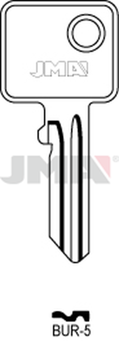 JMA BUR-5 Cilindričan ključ (Silca BUR21R / Errebi BG25R)
