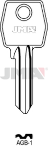 JMA AGB-1 Cilindričan ključ (Silca AGB1R / Errebi AGB5S)