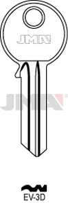 JMA EV-3D Cilindričan ključ (Silca EV4 / Errebi EV5D1)