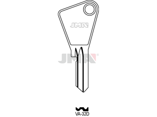 VA-32D Cilindričan ključ (Silca VAC4 / Errebi VC4D) 14034