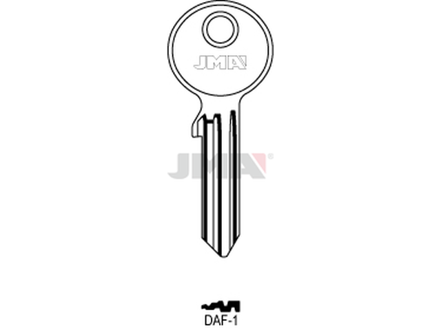 DAF-1 Cilindričan ključ (Silca DF3R / Errebi DF1R) 12804