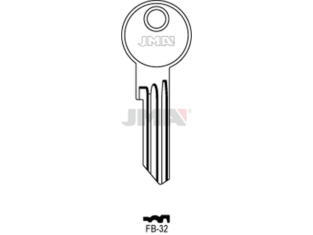 FB-32 Cilindričan ključ (Silca FB21RX / Errebi F41RL) 13008