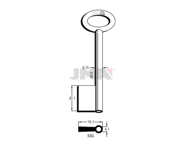 53G Kasa ključ (Errebi 50J53G) 19378