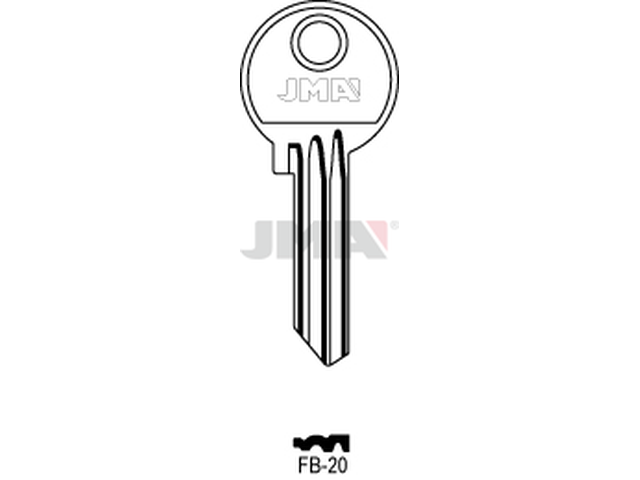 FB-20 Cilindričan ključ (Silca FB2 / Errebi F18) 12994
